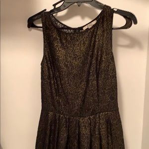 BB Dakota Black/Gold Lace Dress